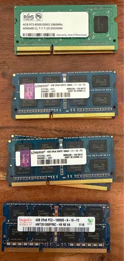 8GB 4GB 2GB DDR3 Laptop RAM SODIMM Lot
