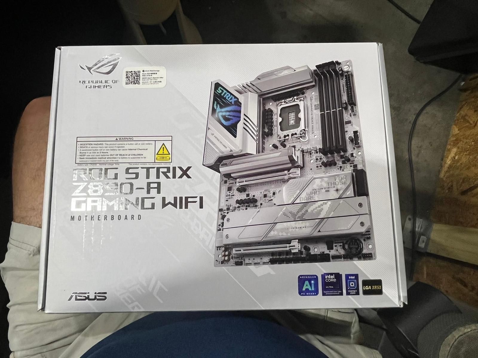 Rog Strix z890-A Gaming wifi Motherboard