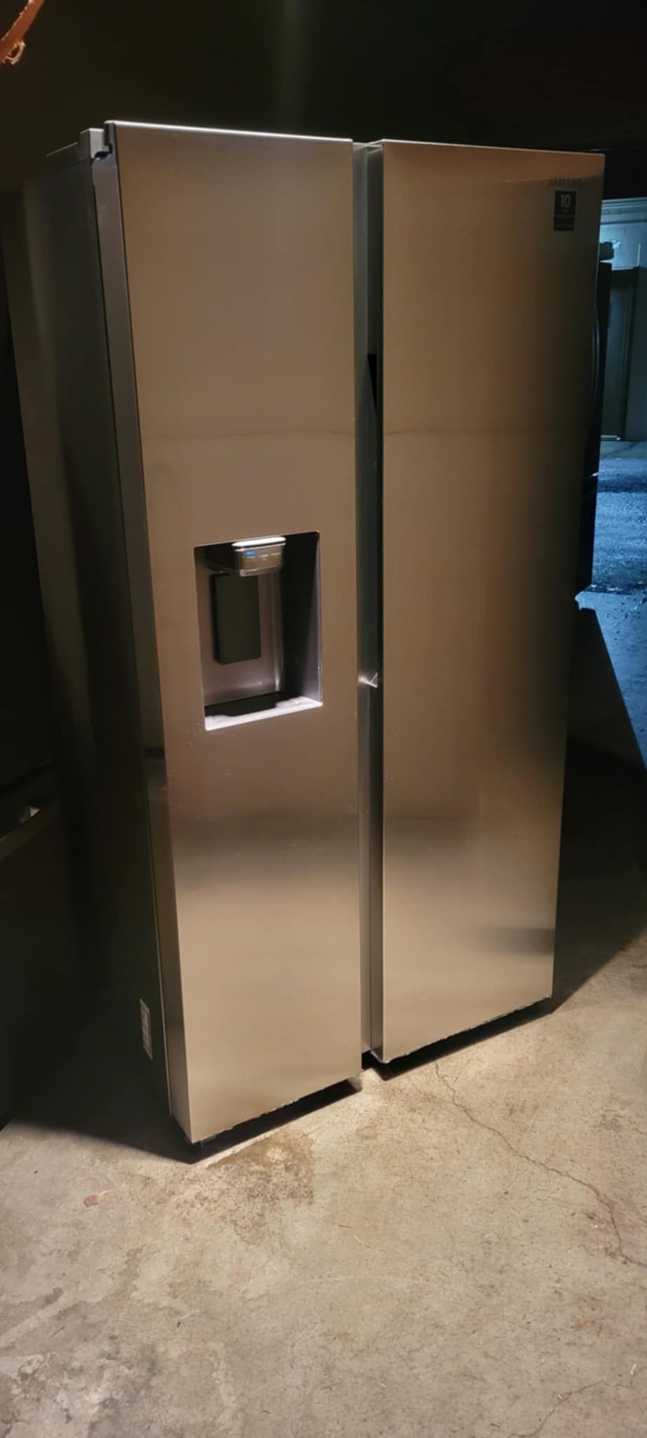 Stainless steel Samsung refrigerator