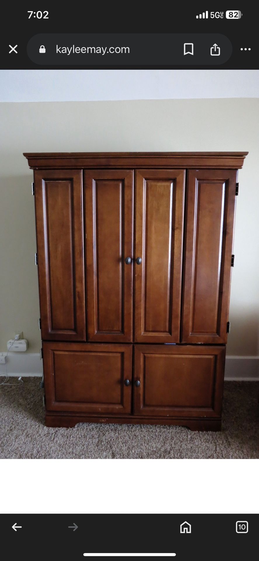 Entertainment or Bedroom Armoire