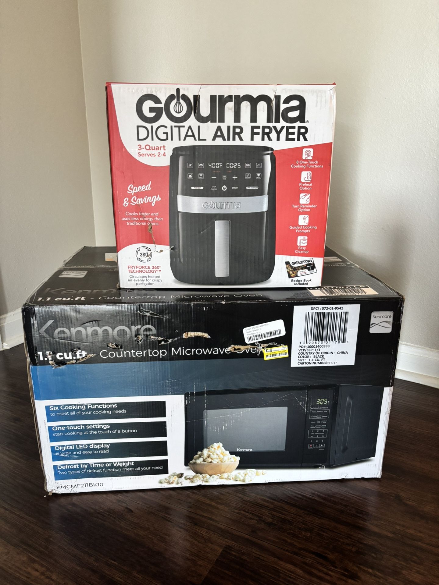 Brand New Air Fryer AND Countertop Microwave Bundle