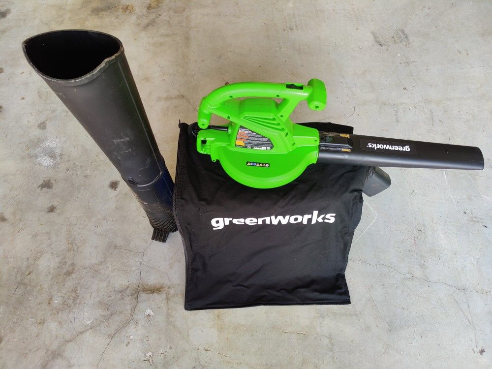 Greenworks 12 Amp 2Speed (230 MPH / 375 CFM) Blower / Vacuum for Sale