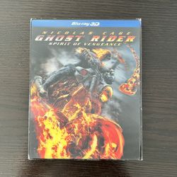 Ghost Rider Spirit of Vengeance 3D Blu-Ray, Blu-ray Action Movies w/ Slipcover