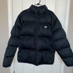 Nike Sz XL Men Black PrimaLoft Therma-FIT Puffer Jacket