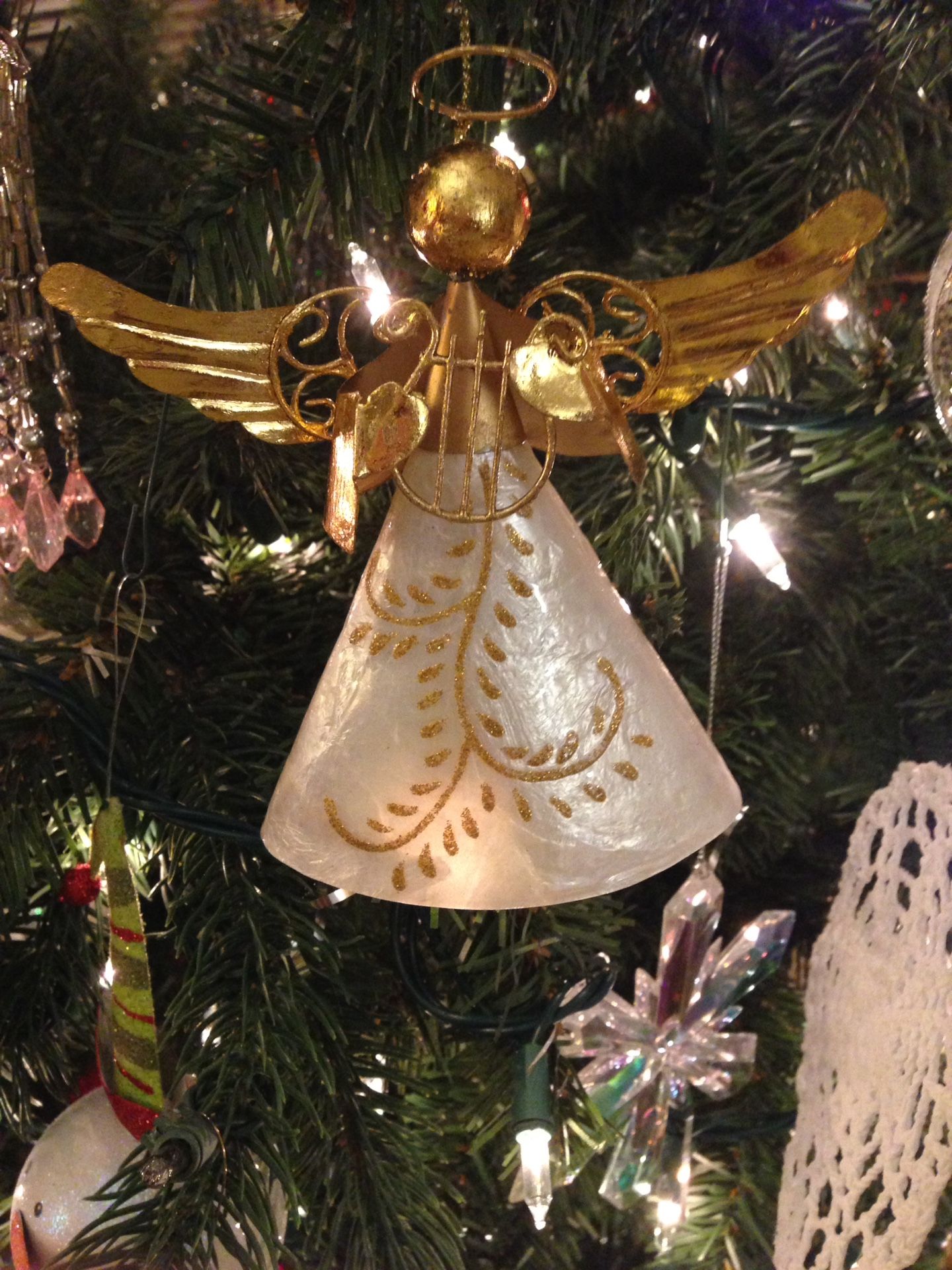 Unique Gold Angel Christmas tree 🎄 Ornament NEW✨ Pier 1 Imports