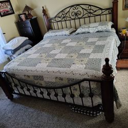 King Bed Frame With Headboard Footboard, Nice 