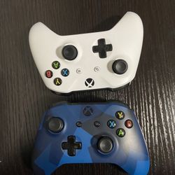 Two Xbox One Controllers 