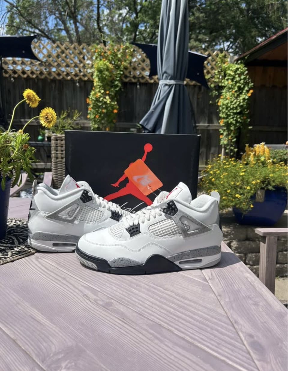 Jordan 4 White Cement 