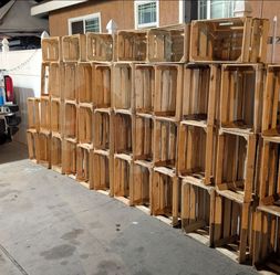 Wooden Crates Lot – Large Quantity javas cajas de madera