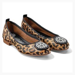 Brighton Aleta-Leopard Flats Size 9.5 M