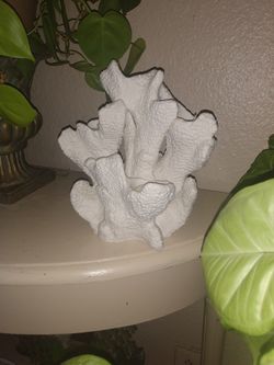 Coral Tea Light Holder Ceramic