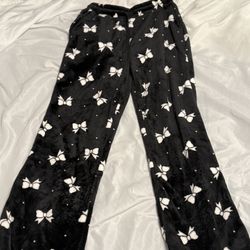 Bow pajama pants