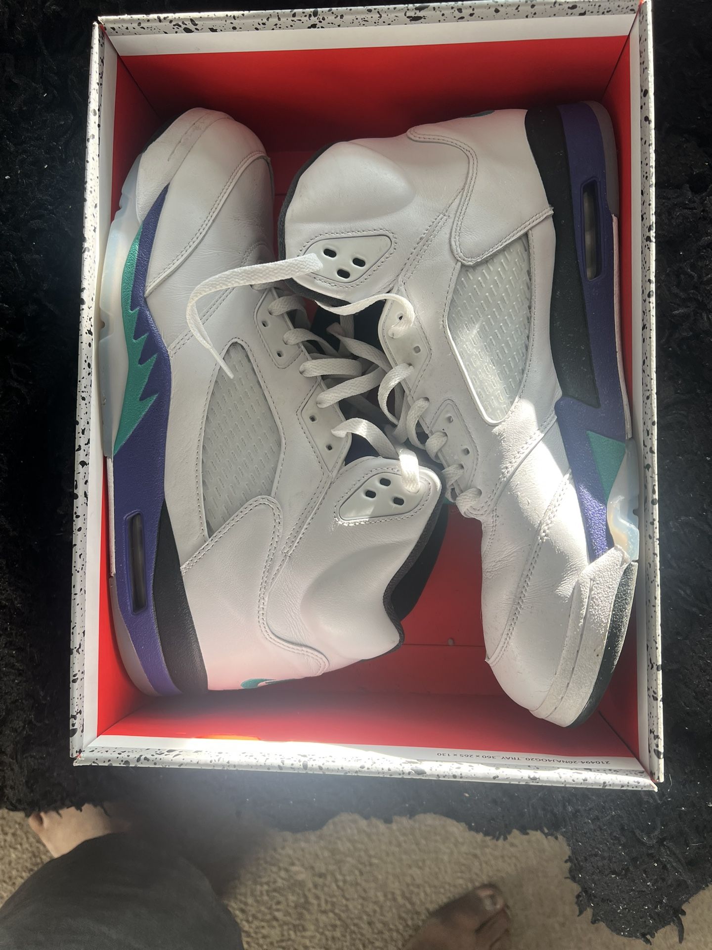 Jordan Grape 5 Size 15