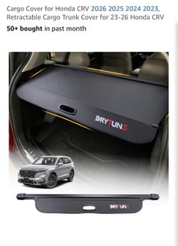 Retractable Carbon Fiber Leather (No Extension) Cargo Trunk Cover for 2023-2026 Honda CRV