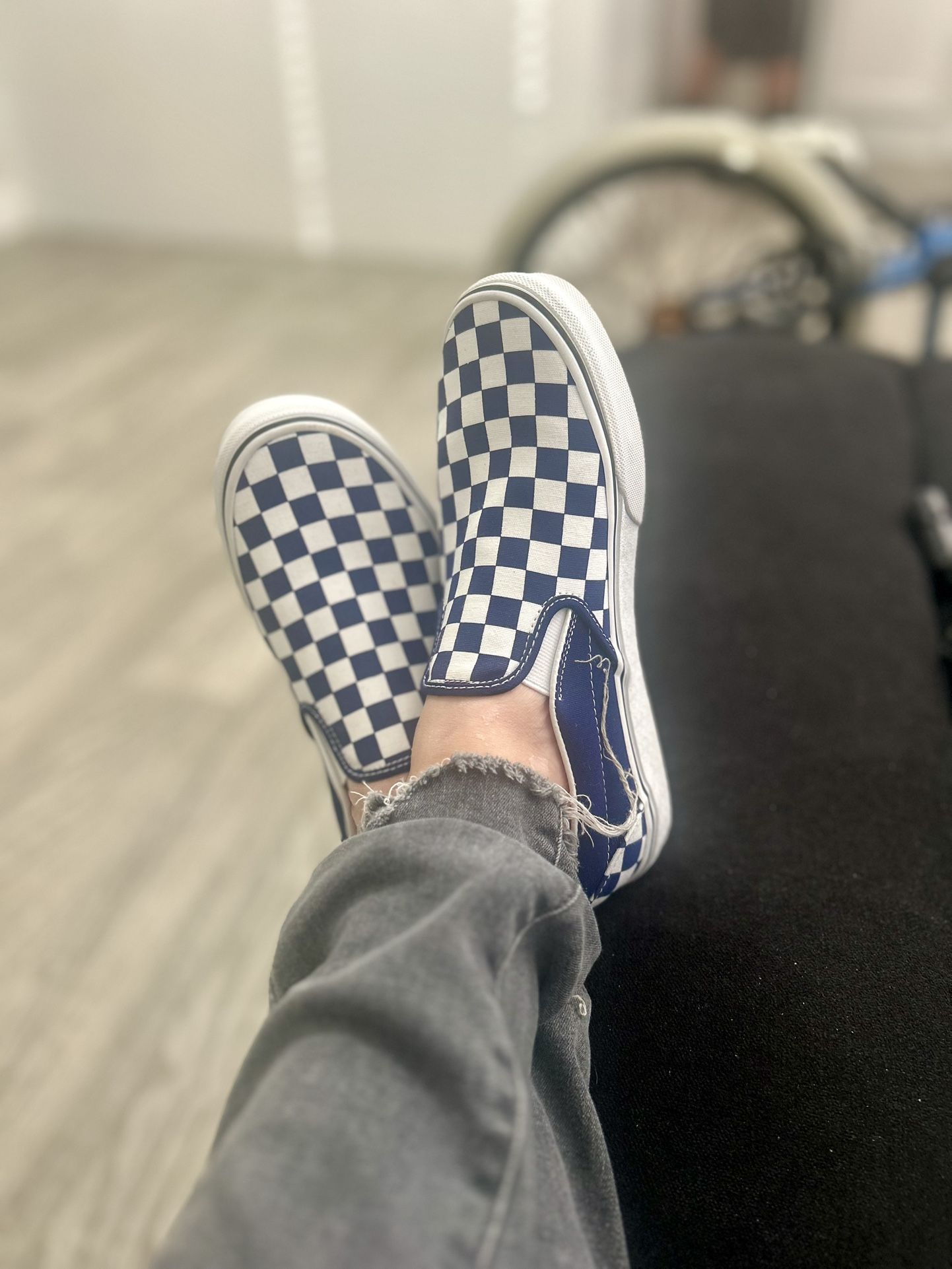 ‼️NEW‼️ 🔥NEVER-WARN🔥 Vans { Checkered Slip-ons }