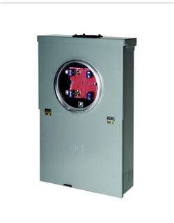 Square D Homeline 100 Amp 10-Space 20-Circuit Outdoor Ring-Type Overhead Main Breaker CSED Value Pack