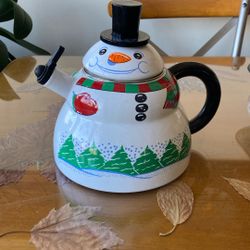 Snowman Teakettle 