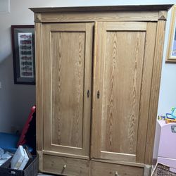 Antique Pine Armoire 