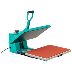 HY-64P-GR Heat Press Machine with Slide-Out Base, Manual Operation