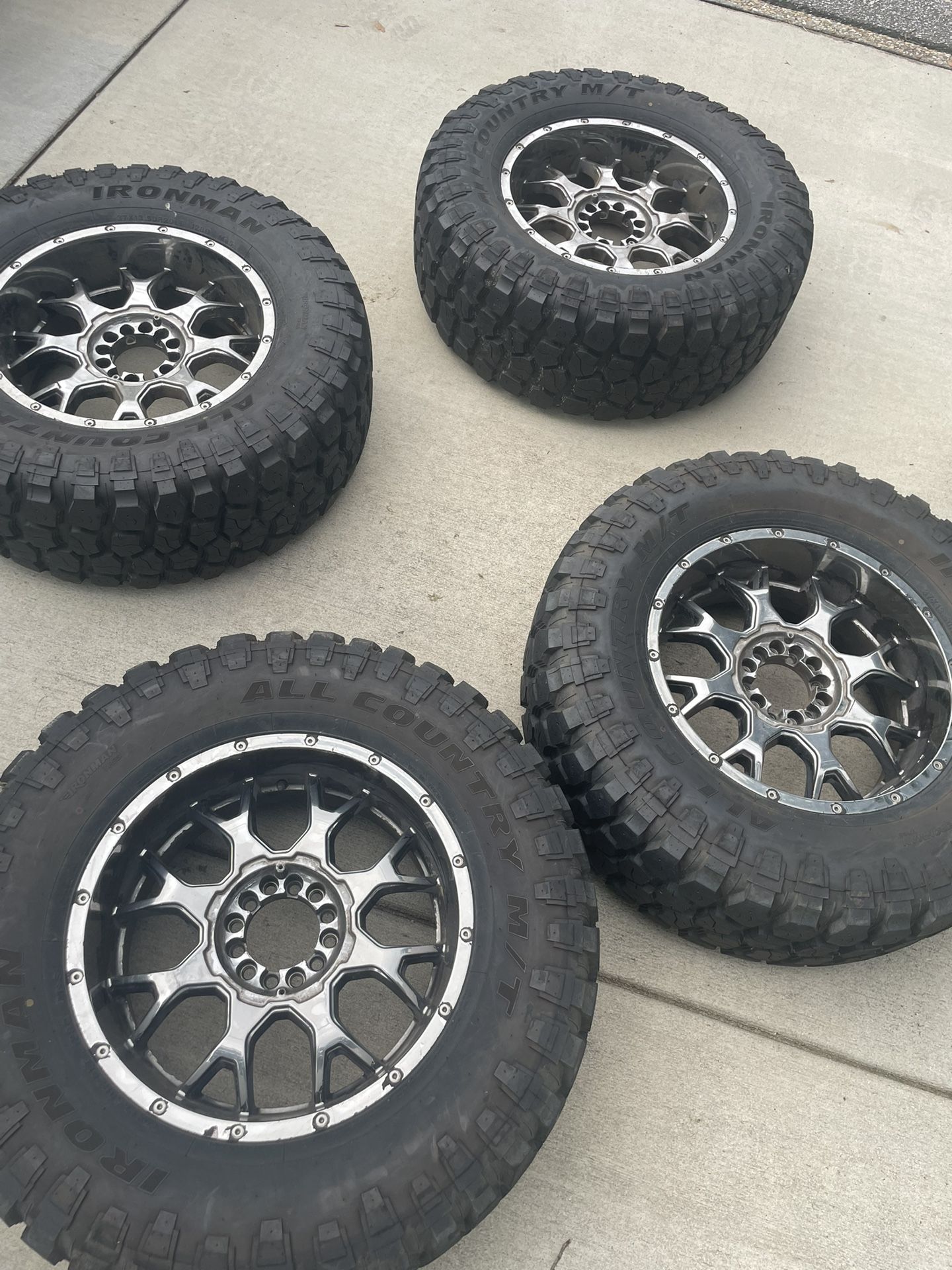 FOR SALE: Method Mayhem Rims + Ironman 37” Tires – 6 Lug – $1,500