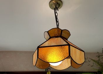 Real Stained Glass Hanging Light