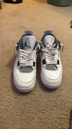Size 10 Jordan 4 Retro White Oxidized Green