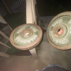  two 25 pound cap plates  