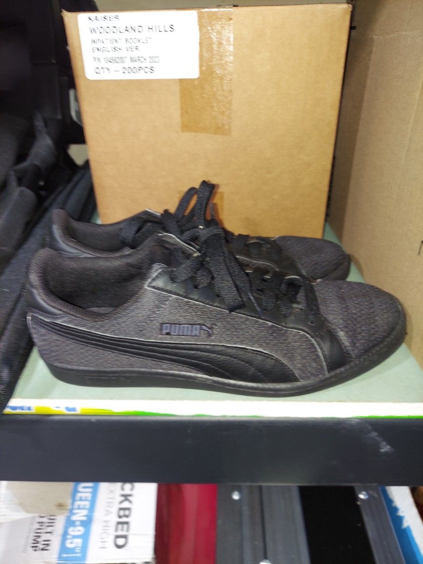Puma Smash Knit C Black Men's Size 8.5 