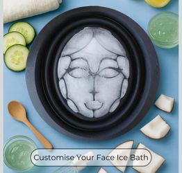 Facial Cold Plunge™ | Collapsible Silicone Ice Facial Bowl with Built-In Ice Tray | Portable Face Ice Bath for Skin Tightening, Puffiness, Acne Relief