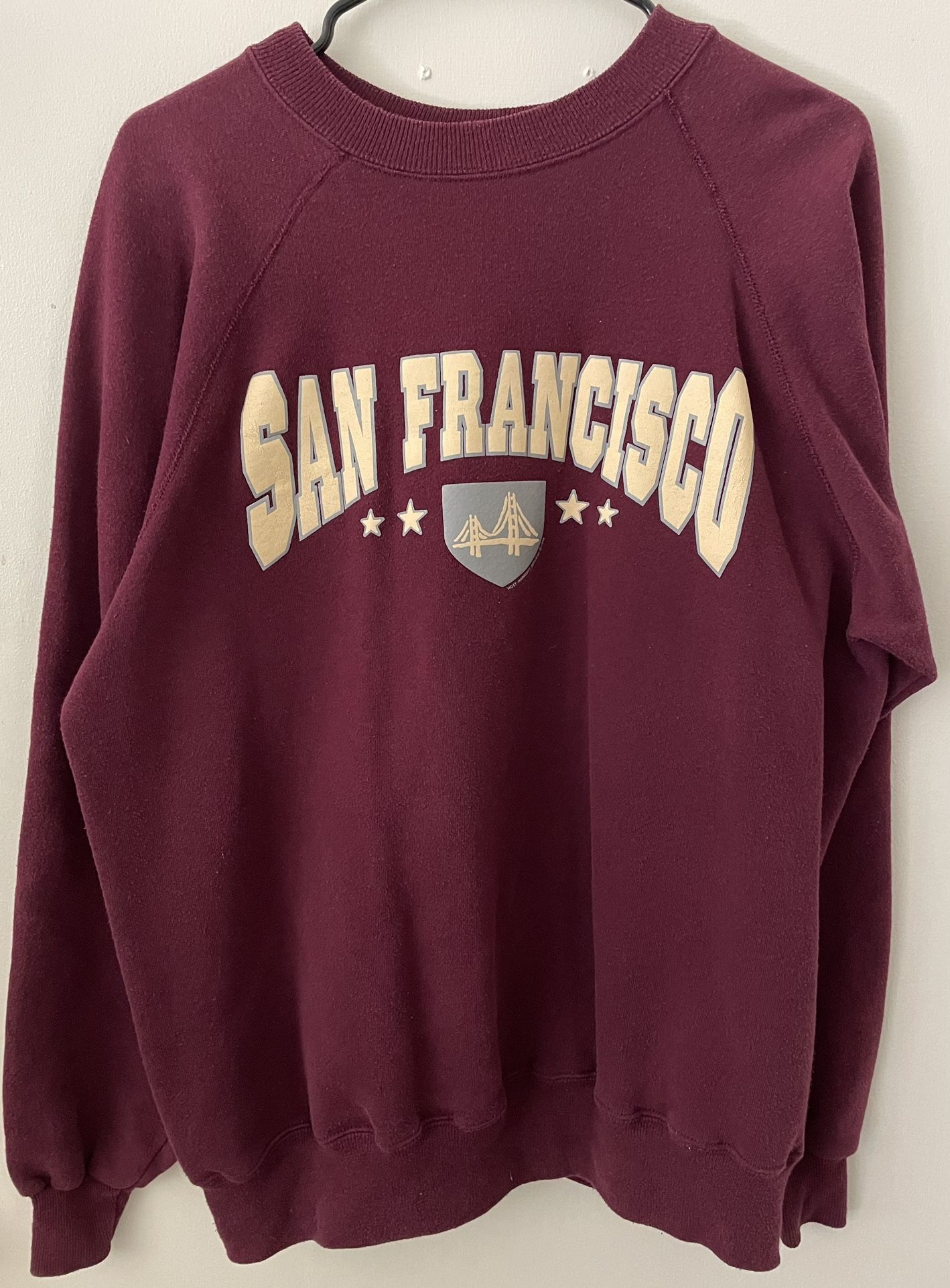 XL Burgundy, “San Francisco” Sweatshirt