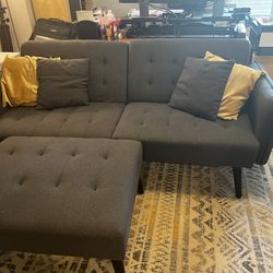 Sleeper Sofa With Ottoman 