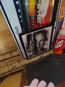 Framed Black and White Portrait Art Print