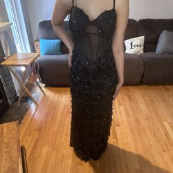 Black Sparkly Prom Dress