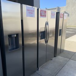 Refrigerator Side By Side- Big Sale! We Still Have Black Friday Deals Call Or Send us a Text  For More Details