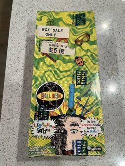 1995 SkyBox Bill Nye Sealed Trading Cards Box - 100 Packs