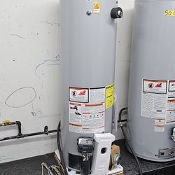 50 GALLONS GAS WATER HEATER  10 YEAR MFR WARRANTY 