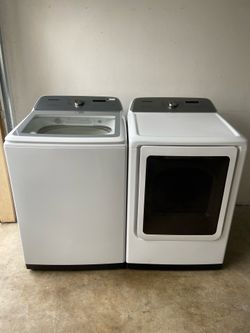 Samsung HE Heavy Duty Super Capacity Washer And Electric Dryer Set