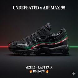 Nike Air Max 95  Undefeated Black