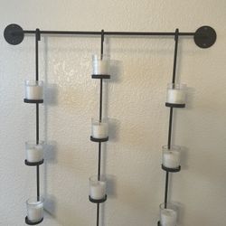 Wall Art/Decor  With  7 candles