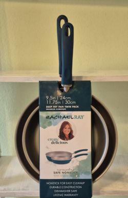New Rachel Ray ray deep fry pan twin pack
