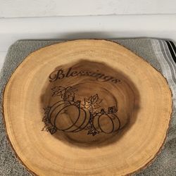 Tree Bark Footed Server