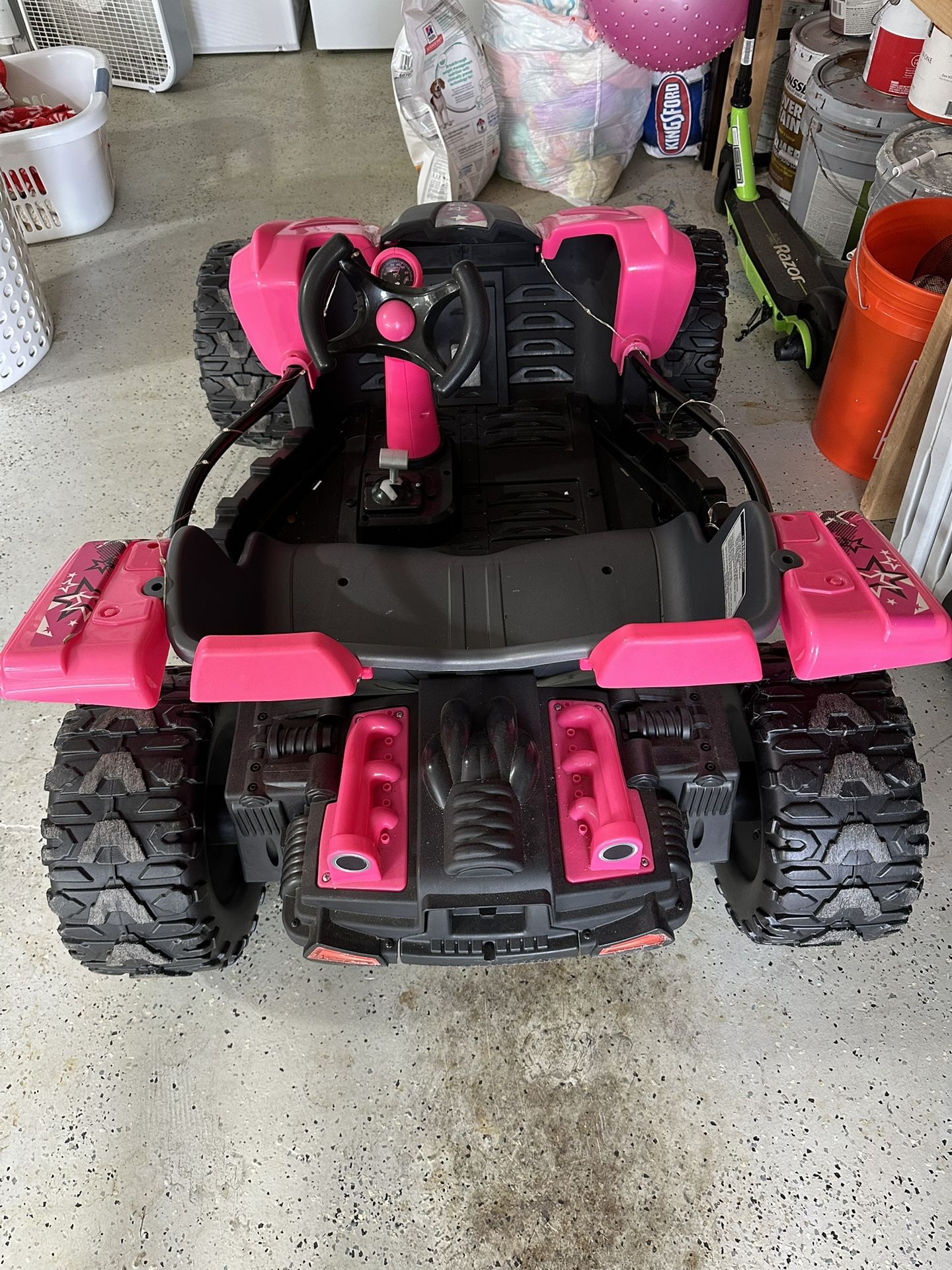 Pink Power wheels dune racer
