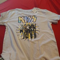 Large Kids Kiss T Shirt 
