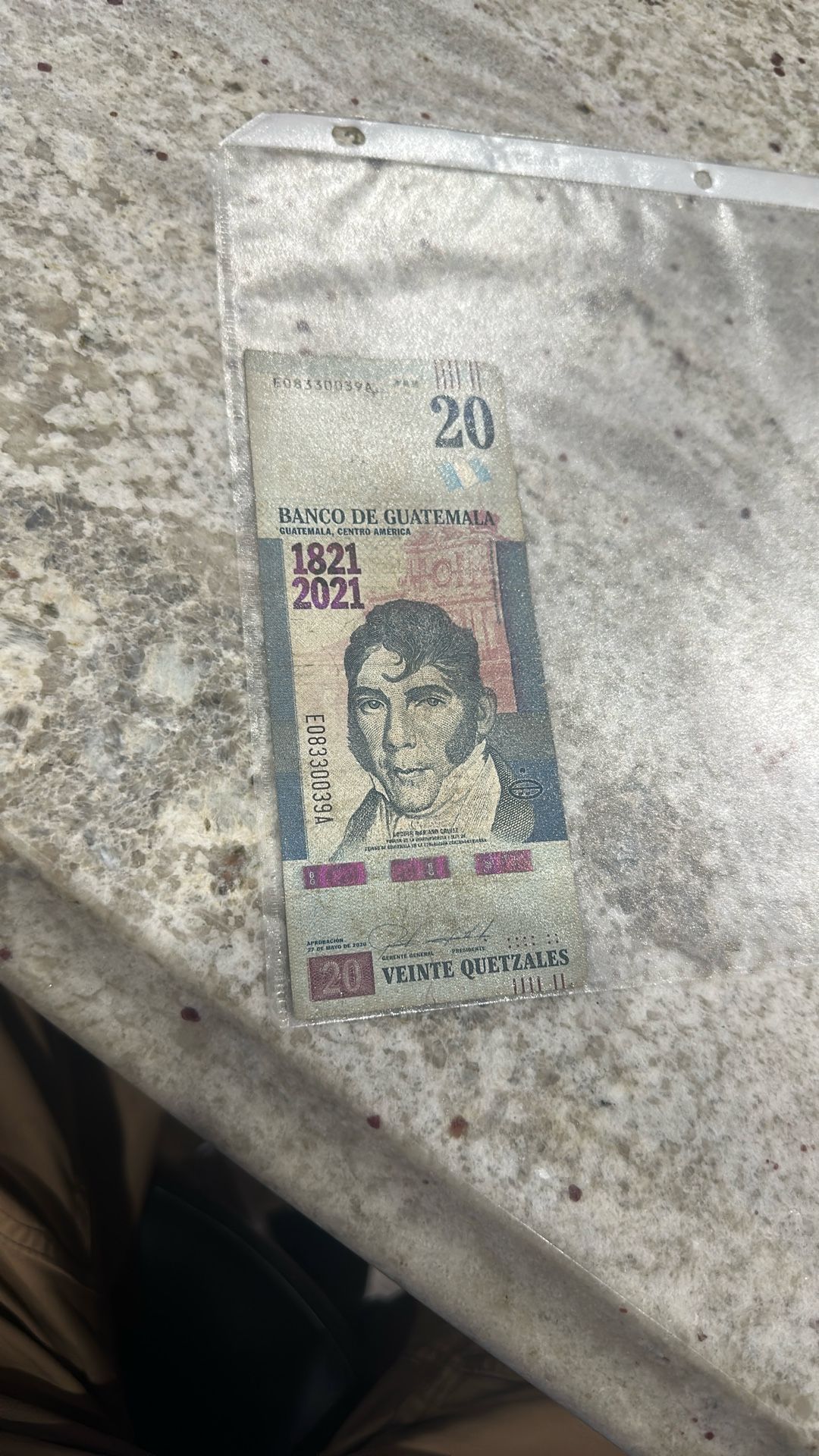 Bi-centennial Guatemala 20 Quetzales