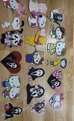 Glitter Horror Cartoon toppers
