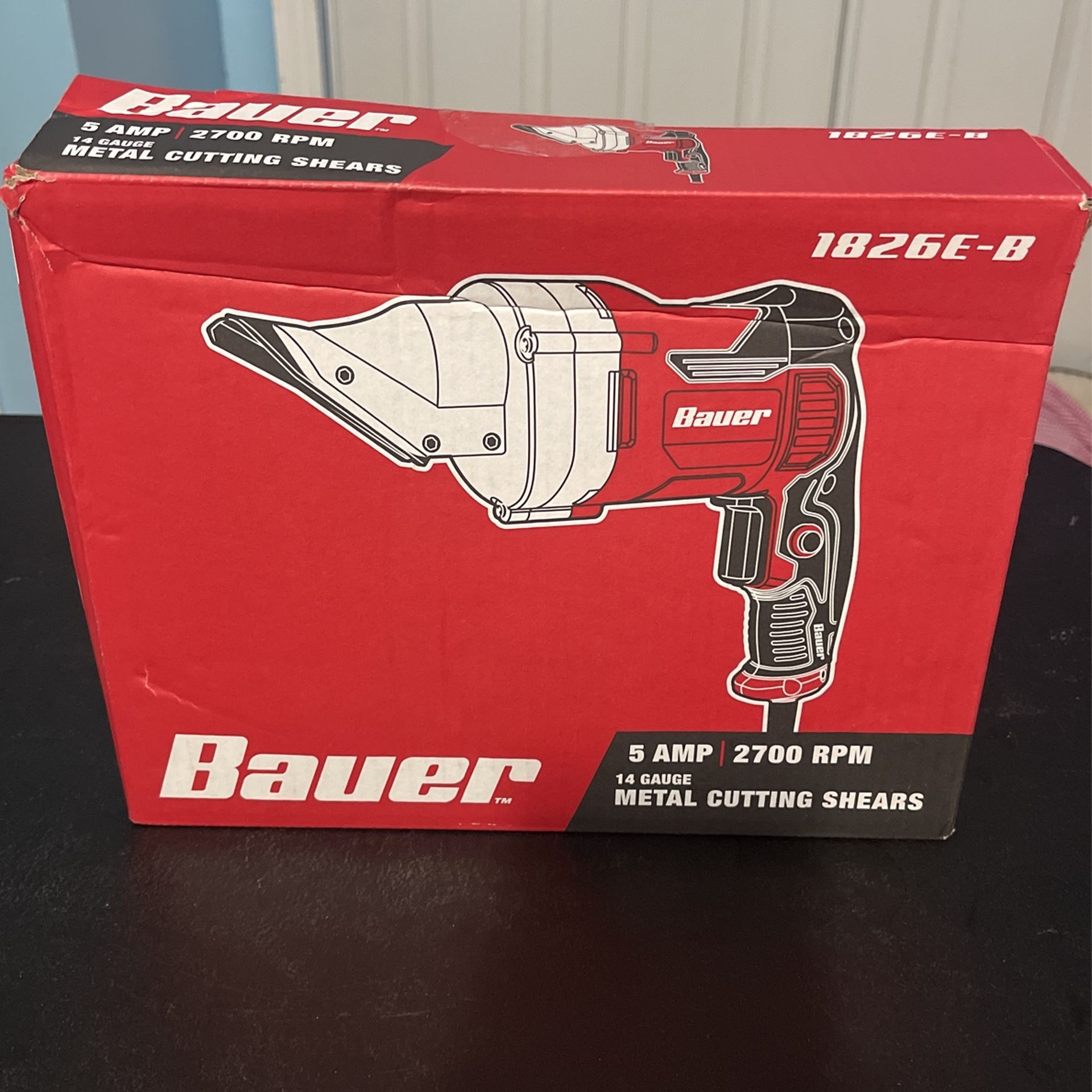 BAUER 5 Amp, 14 gauge Metal Shears - Item 64609