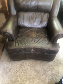 Vintage Brown Leather Chair
