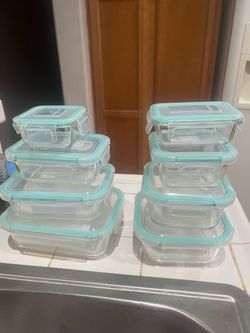 Glass Food Storage Containers with Locking Lids