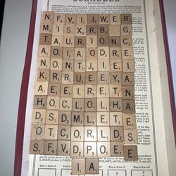 90 Original Wood Vintage Scrabble Tile Pieces Replacement 