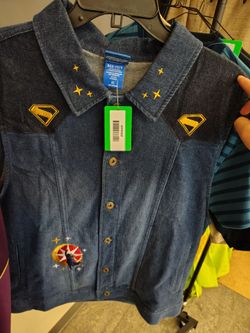BoxLunch Supergirl Denim Vest Size XL